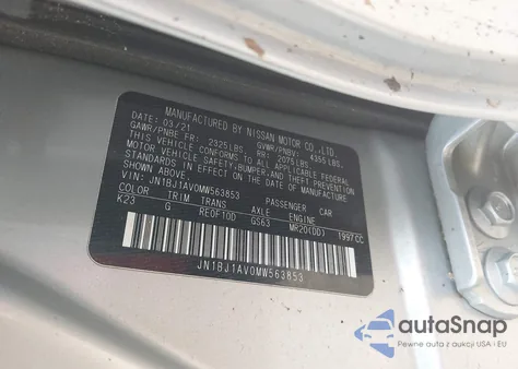 2021 Nissan Rogue Sport S Fwd Xtronic Cvt z USA, uszkodzony, nr VIN JN1BJ1AV0MW563853